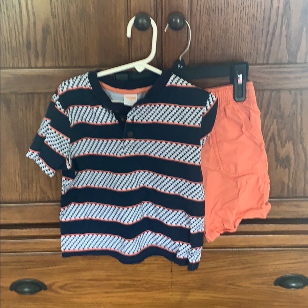 Toddler boy shorts and shirt set